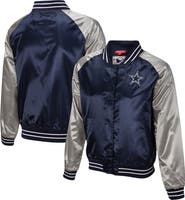 Mitchell & Ness Women's Mitchell & Ness Navy Dallas Cowboys Team 2.0 Satin Raglan Full-Snap Jacket