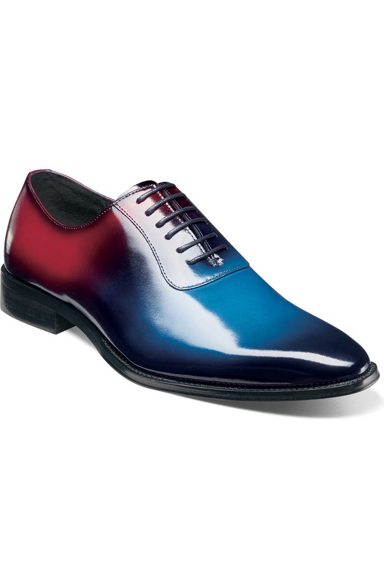 Stacy Adams Shaffer Plain Toe Oxford, Main, color, Navy Multi