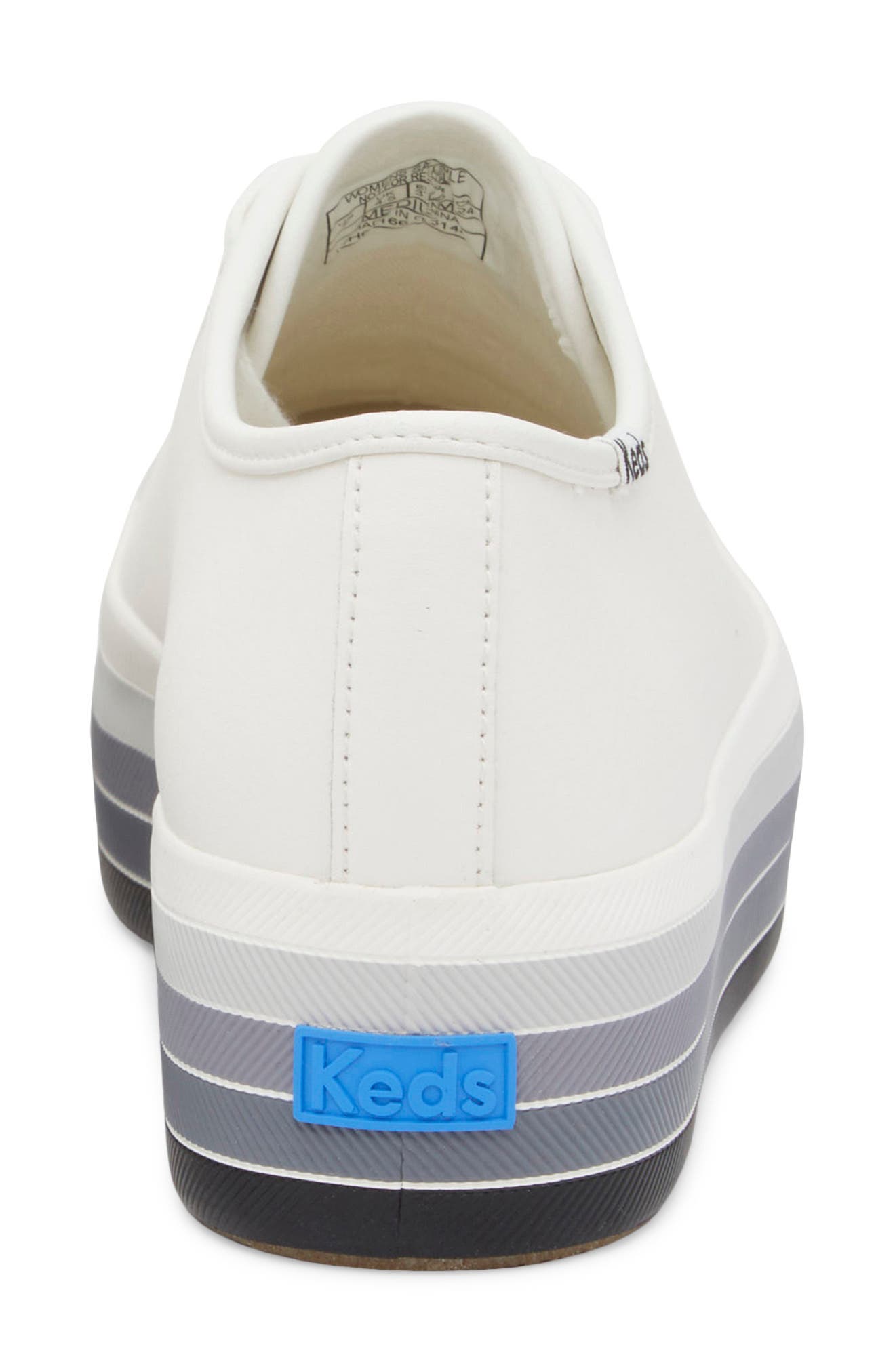 Keds<sup>®</sup> Trip Up Platform Sneaker, Alternate, color, White Leather
