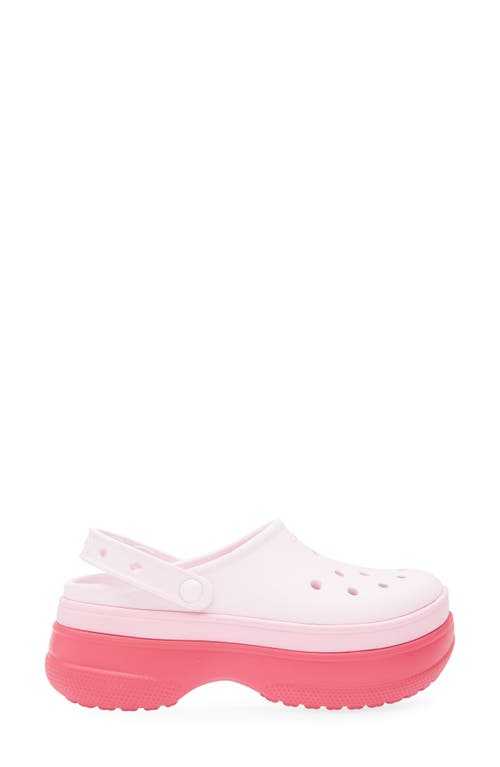 Crocs Classic Stacked Clog In Pink