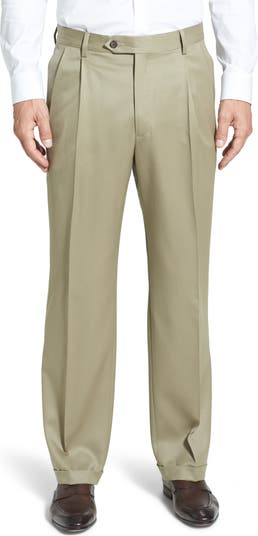 Berle Pleated Classic Fit Wool Gabardine Dress Pants | Nordstrom Berle Pleated Classic Fit Wool Gabardine Dress Pants | Nordstrom