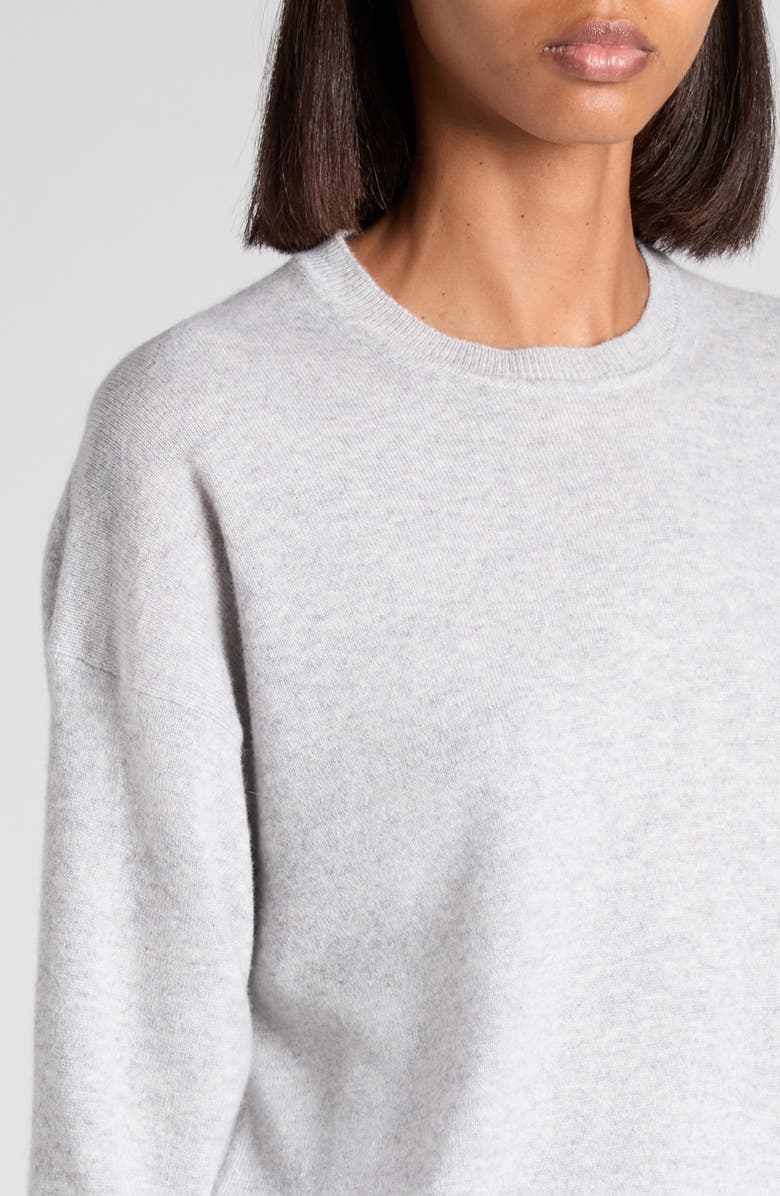 TOM FORD Cashmere Crewneck Sweater, Alternate, color, Ig125 Pale Grey Melange