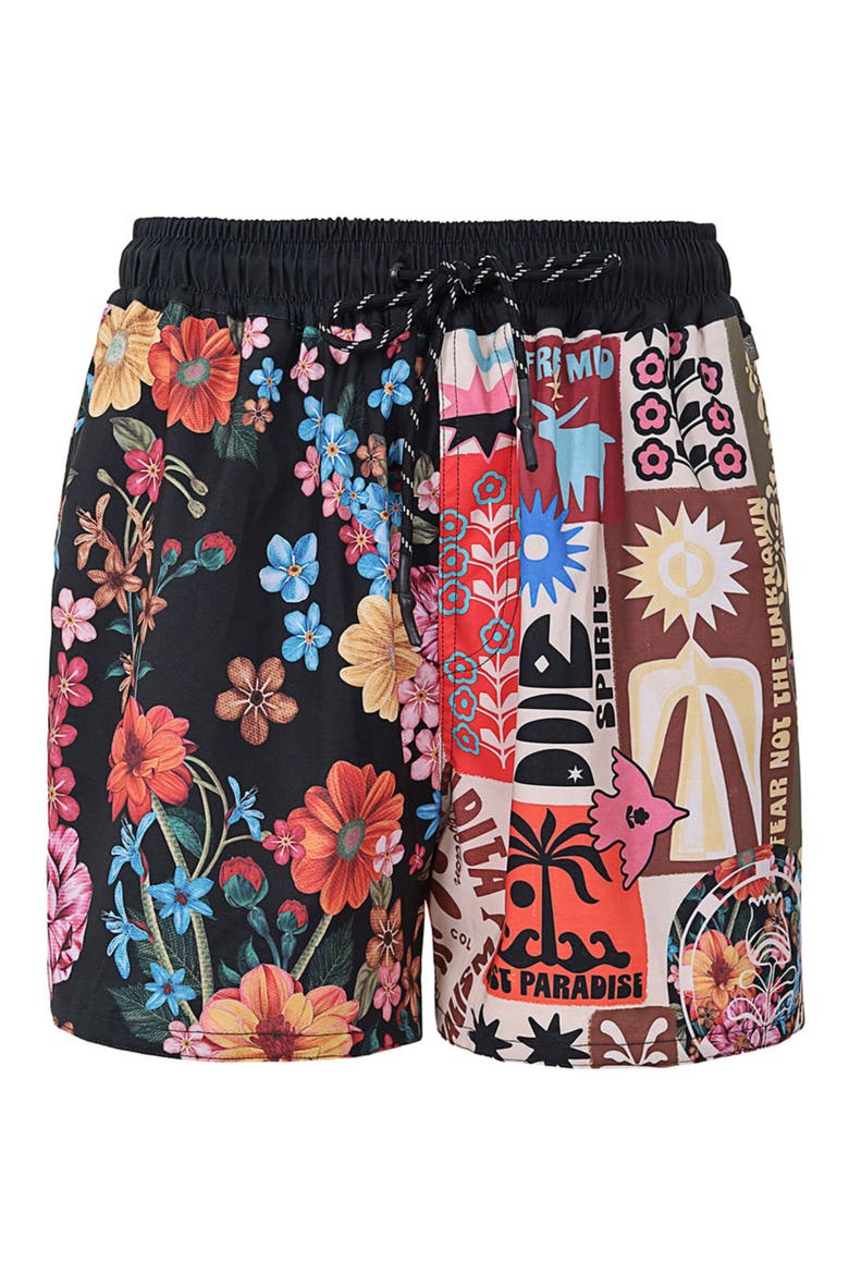 Cassius Swim Trunks, Alternate, color, BLACK MULTI