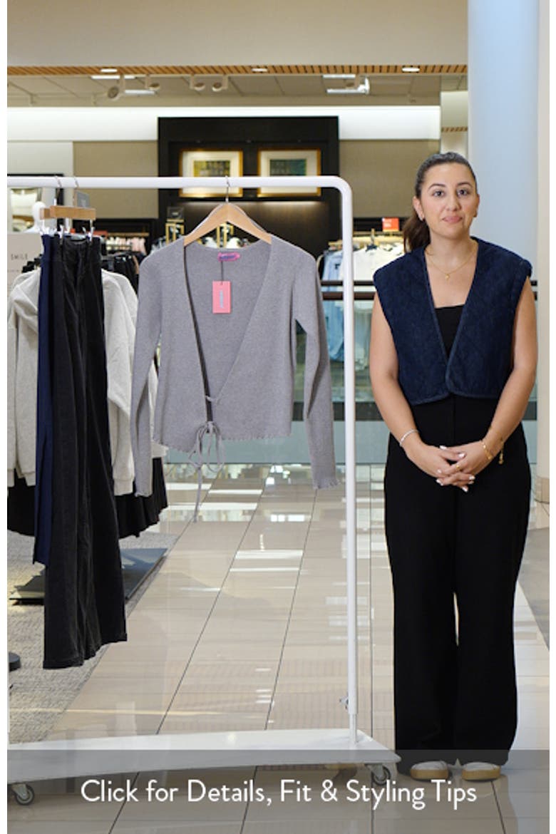 Paden Rib Knit Wrap Top video
