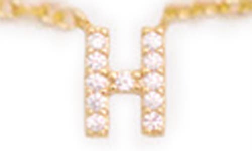 Petit Moments Call Me By Your Name Initial Pendant Necklace In Gold - H