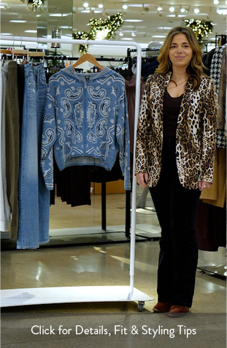 Bandana Jacquard Zip-Up Hoodie, sales video thumbnail