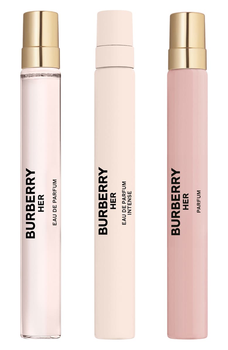 Burberry her Eau de Parfum & Parfum for Women Trio Gift Set $120 Value, Alternate, color, 