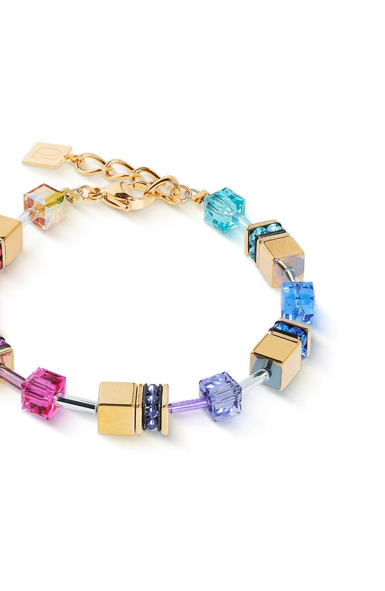 COEUR DE LION Geocube Iconic Metallic Rainbow Bracelet, Alternate, color, Gold