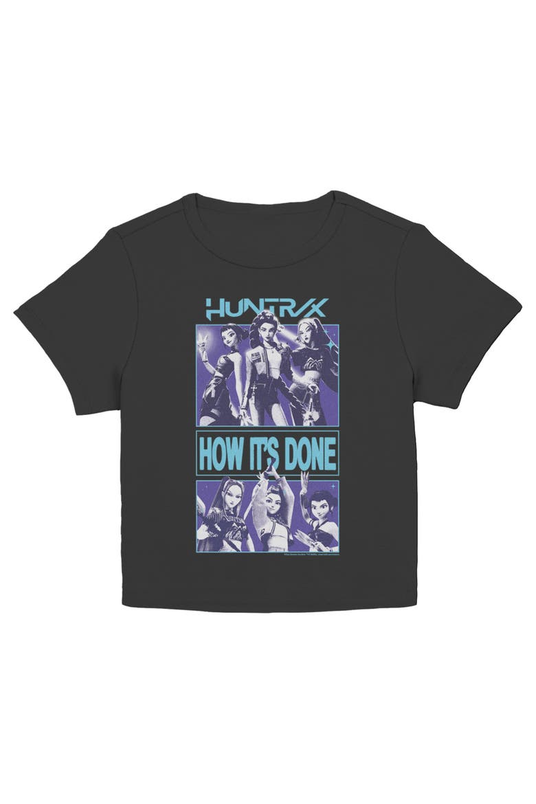 Junior's KPop Demon Hunters Huntrix How It's Done Trio  Graphic T-Shirt, Main, color, Black