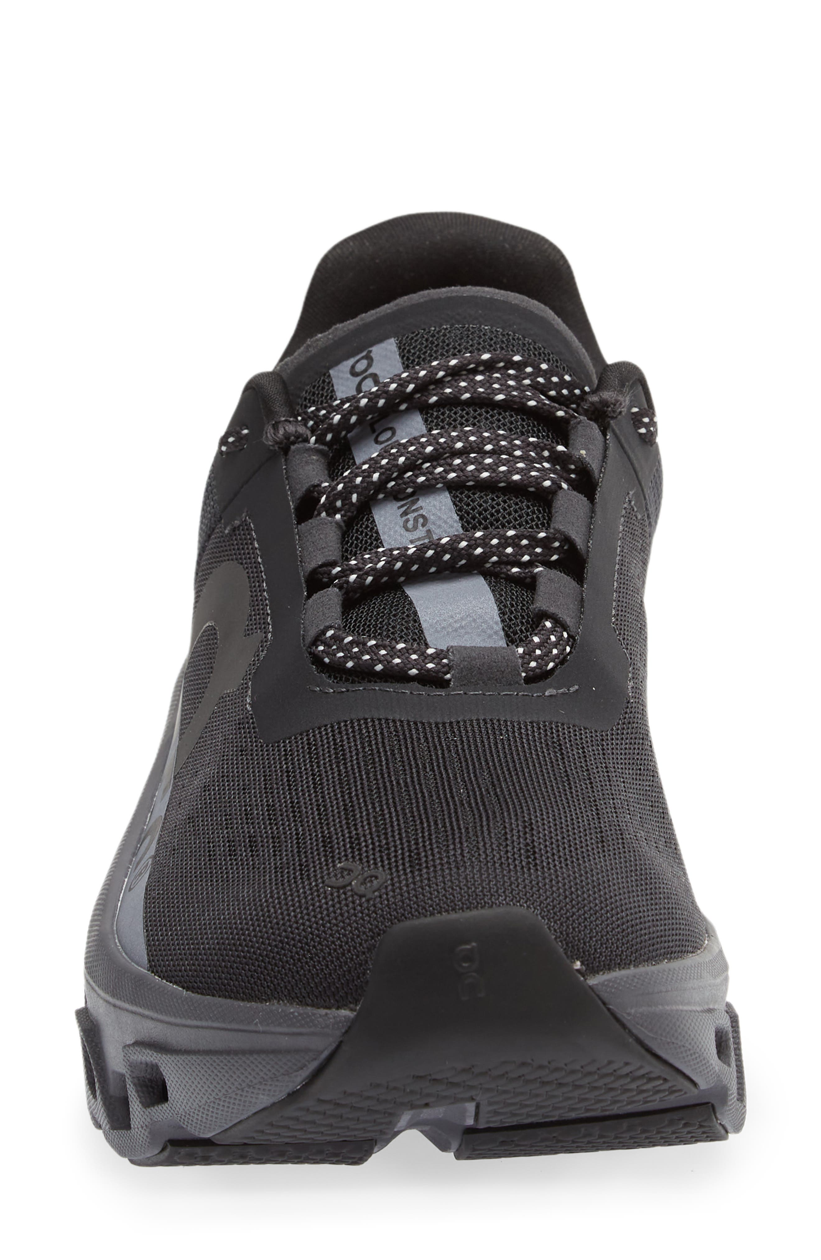 On Clound Monster Lumos Running Shoe, Alternate, color, Black