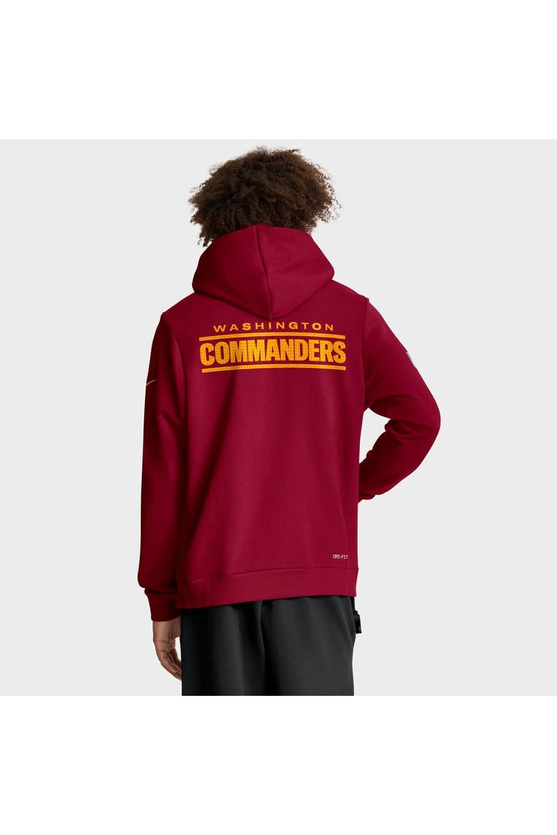 Men's Nike Burgundy Washington Commanders Sideline Standard Issue Initial Home Dri-FIT Hoodie, Alternate, color, Burgundy