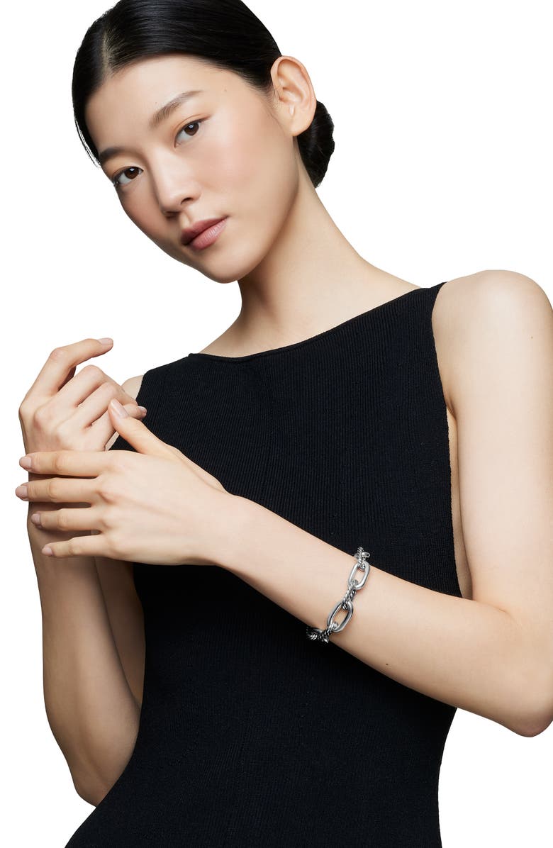 David Yurman Madison<sup>®</sup> Sterling Silver Chain Bracelet, 13.5mm, Alternate, color, Silver
