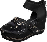 ANTELOPE Ramos Genuine Calf Hair Platform Wedge Sandal