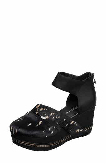 ANTELOPE Ramos Genuine Calf Hair Platform Wedge Sandal