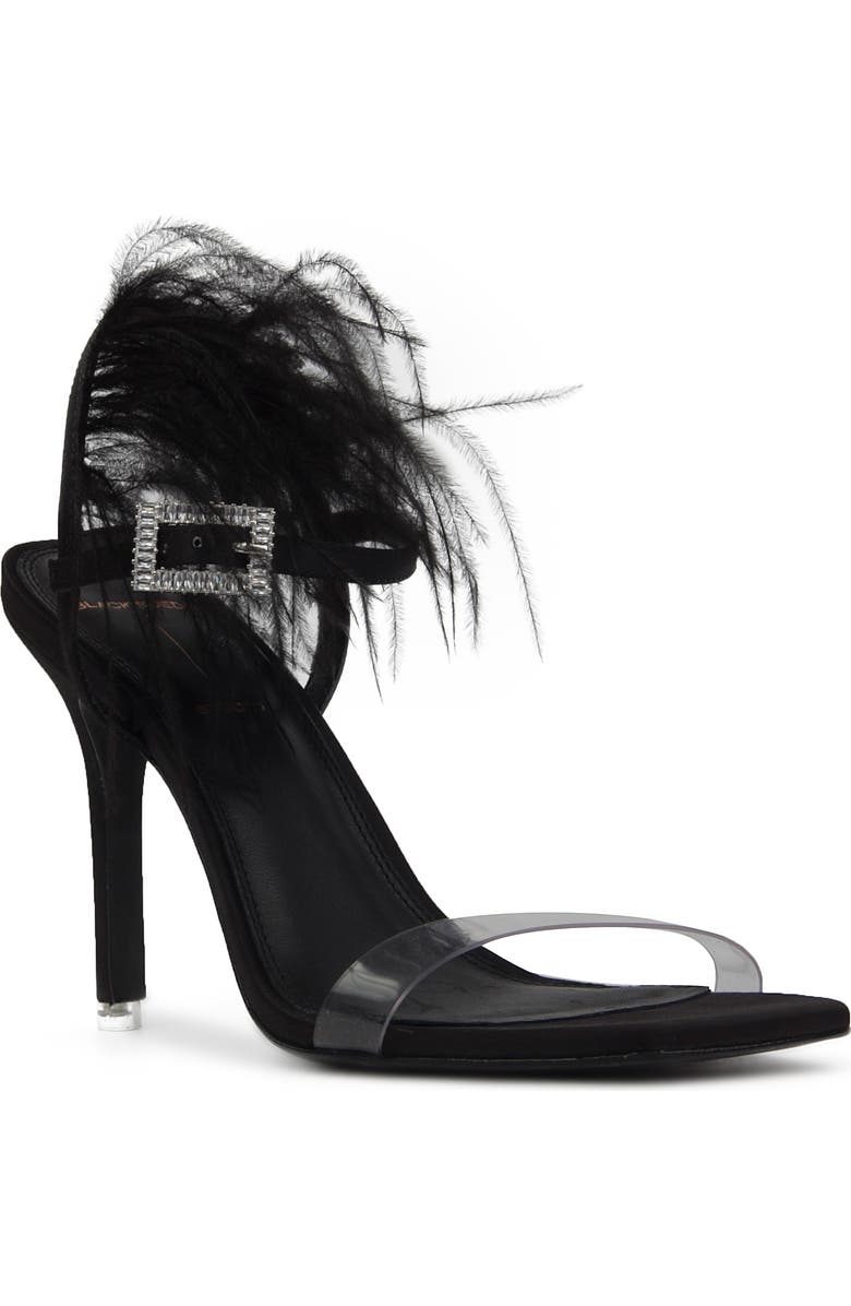 BLACK SUEDE STUDIO Trinity Square Toe Sandal, Main, color,