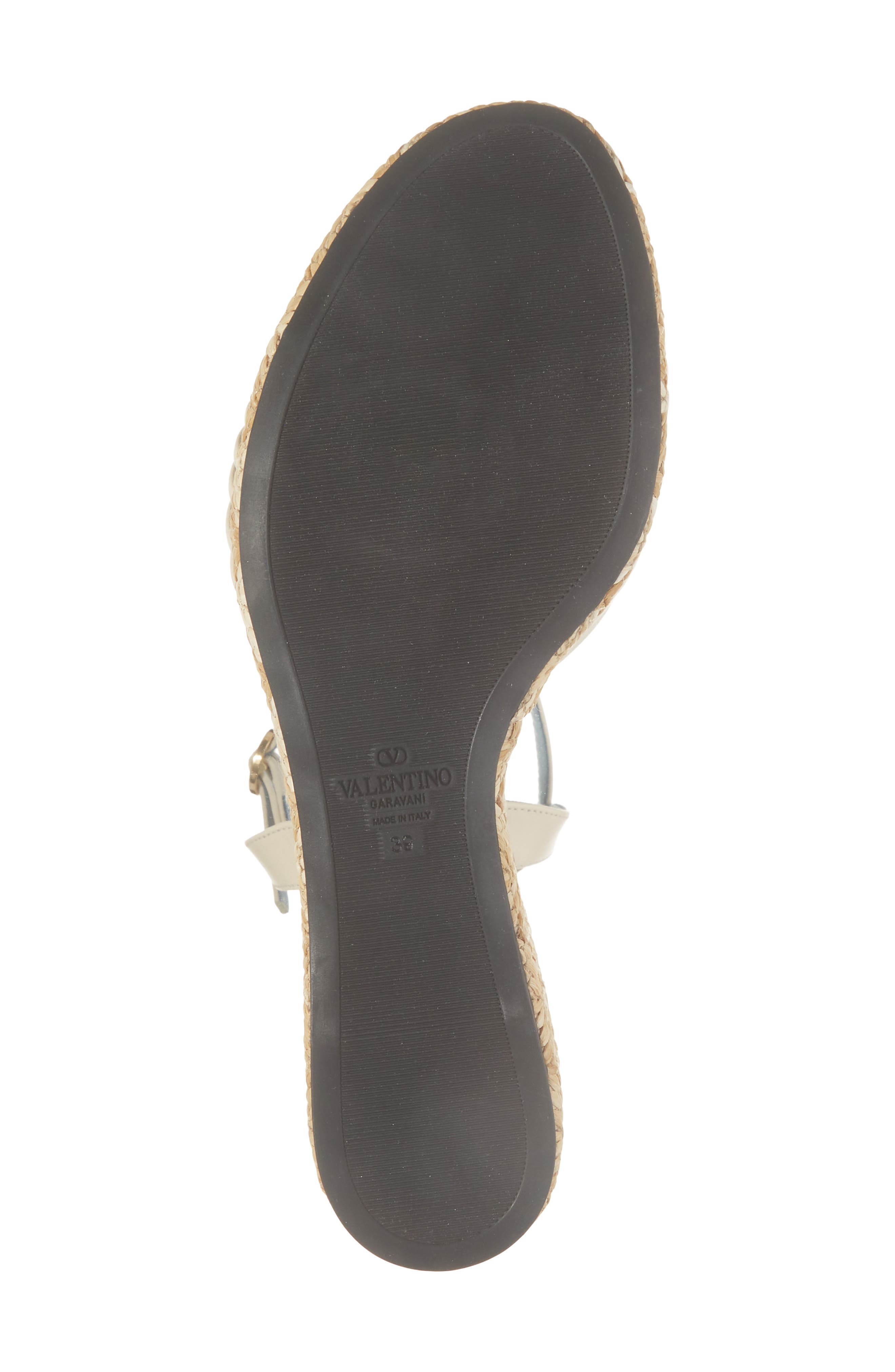Platform Wedge Espadrille Sandal, Alternate, color, BUTTER