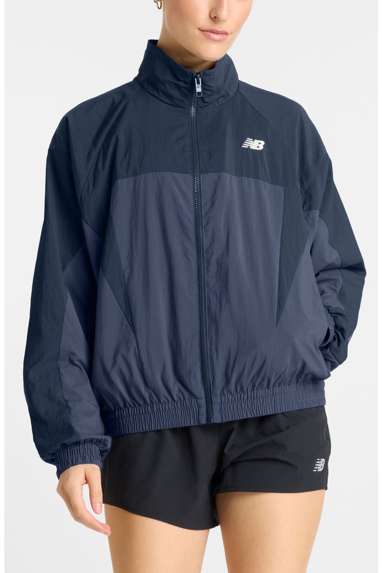 Oversize Water Resistant Colorblock Nylon Jacket (Women) | Nordstrom