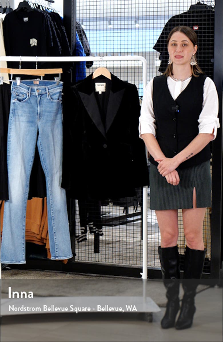 Sheila Structured Velvet Blazer, sales video thumbnail