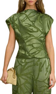 Cult Gaia Monette Plunge Back Top