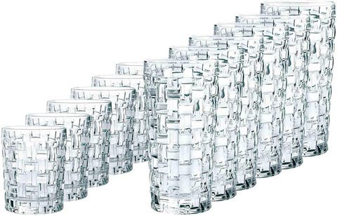 Bossa Nova 12 Piece Drinkware Set, Tumblers and Highball Glasses