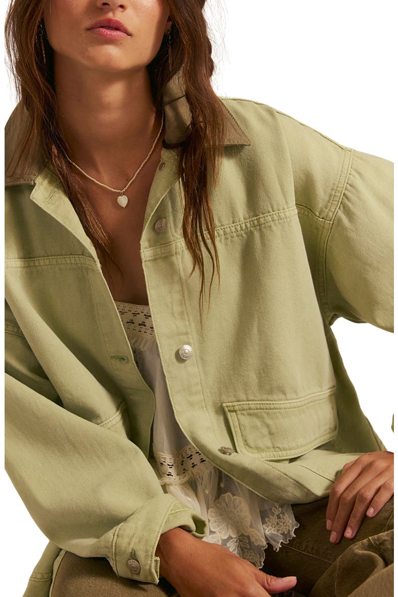 Lemon Canvas Chore Jacket, Alternate, color, WASHED SAGE