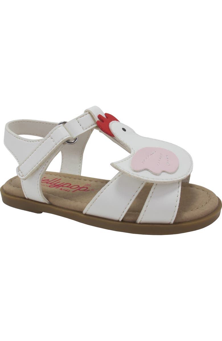 JELLYPOP Kids' Lil Chipper Sandal, Main, color, White