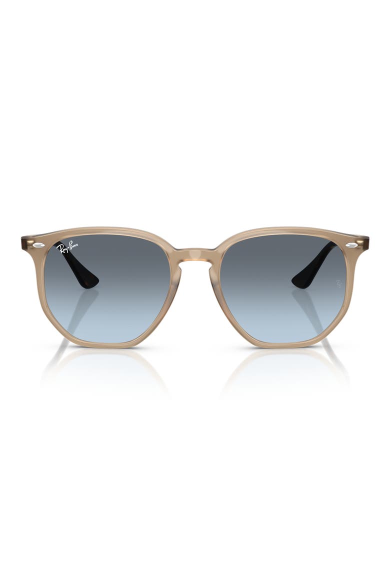 54mm Gradient Round Sunglasses, Main, color, BLUE GRAD