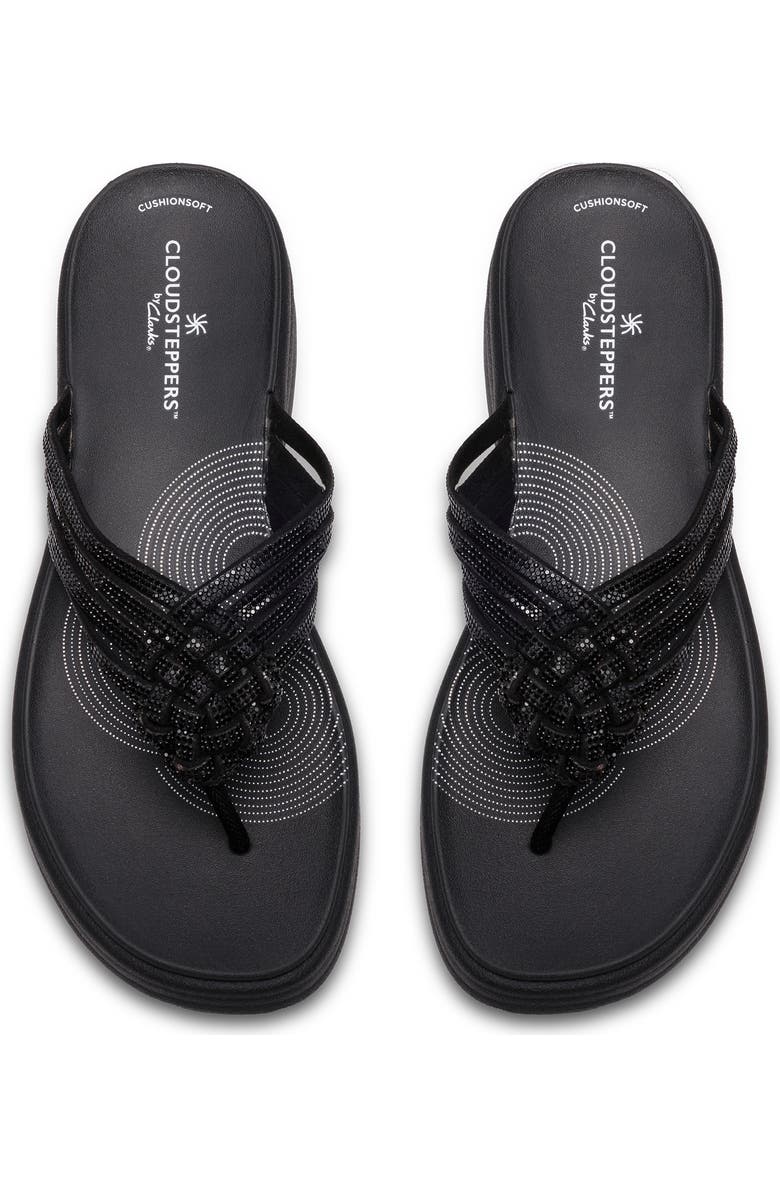 Clarks<sup>®</sup> Drift Gem Flip Flop, Alternate, color, Black