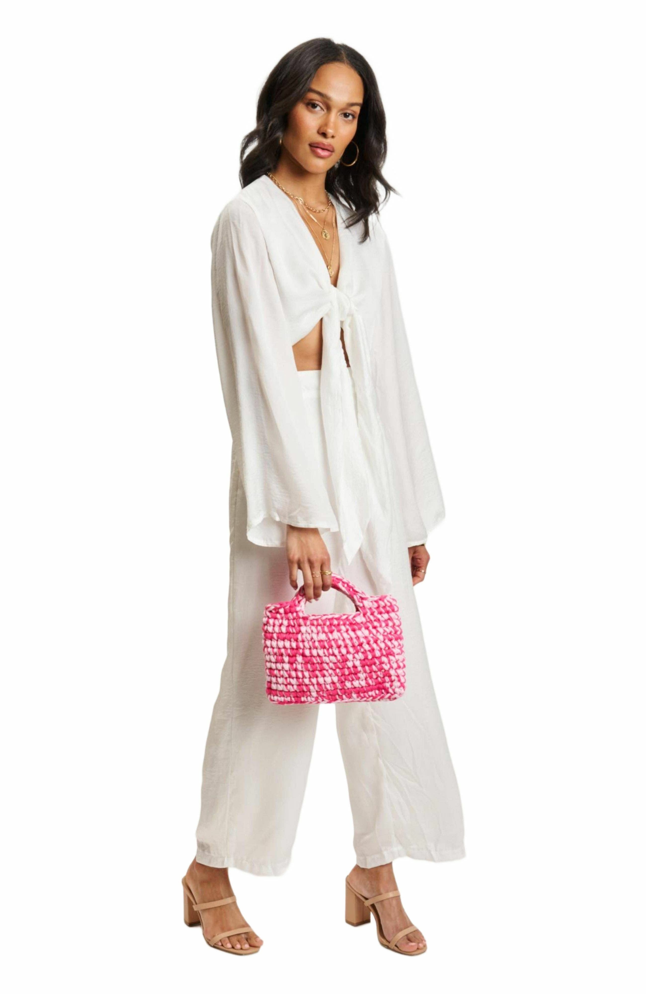 Nya Tote, Alternate, color, Hot Pink