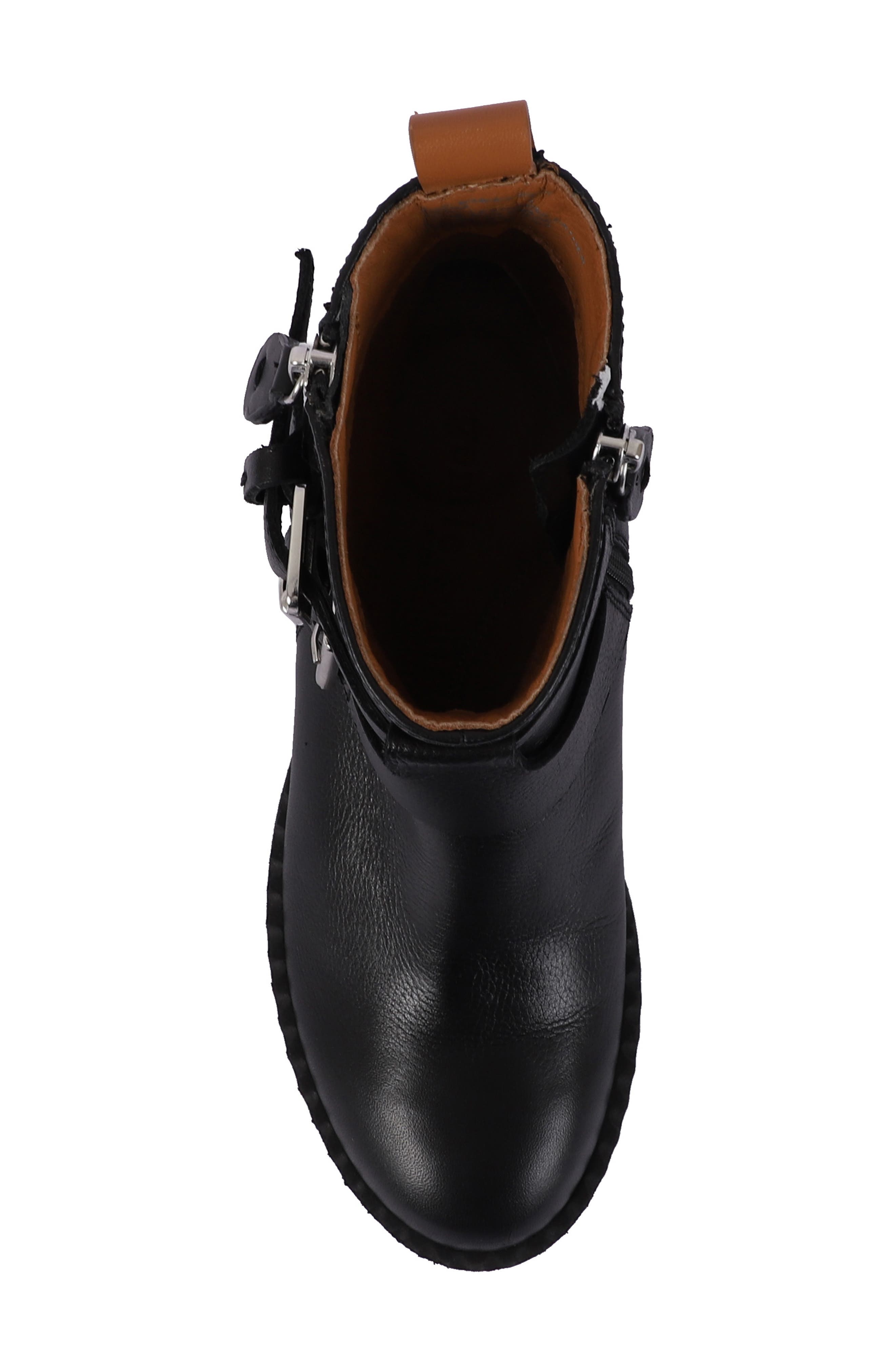 Gentle Souls Brena Moto Boot, Alternate, color, Black Leather