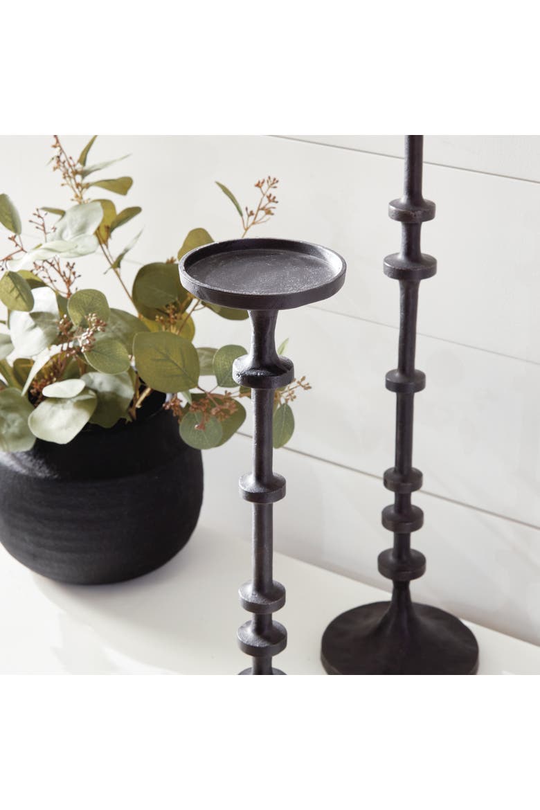 Abacus Candle Stands Set of 3, Alternate, color, Black
