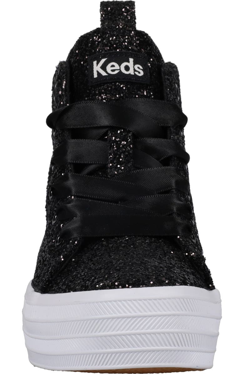 Keds<sup>®</sup> Kids' Triple Up Glitter Celebration High Top Sneaker, Alternate, color,