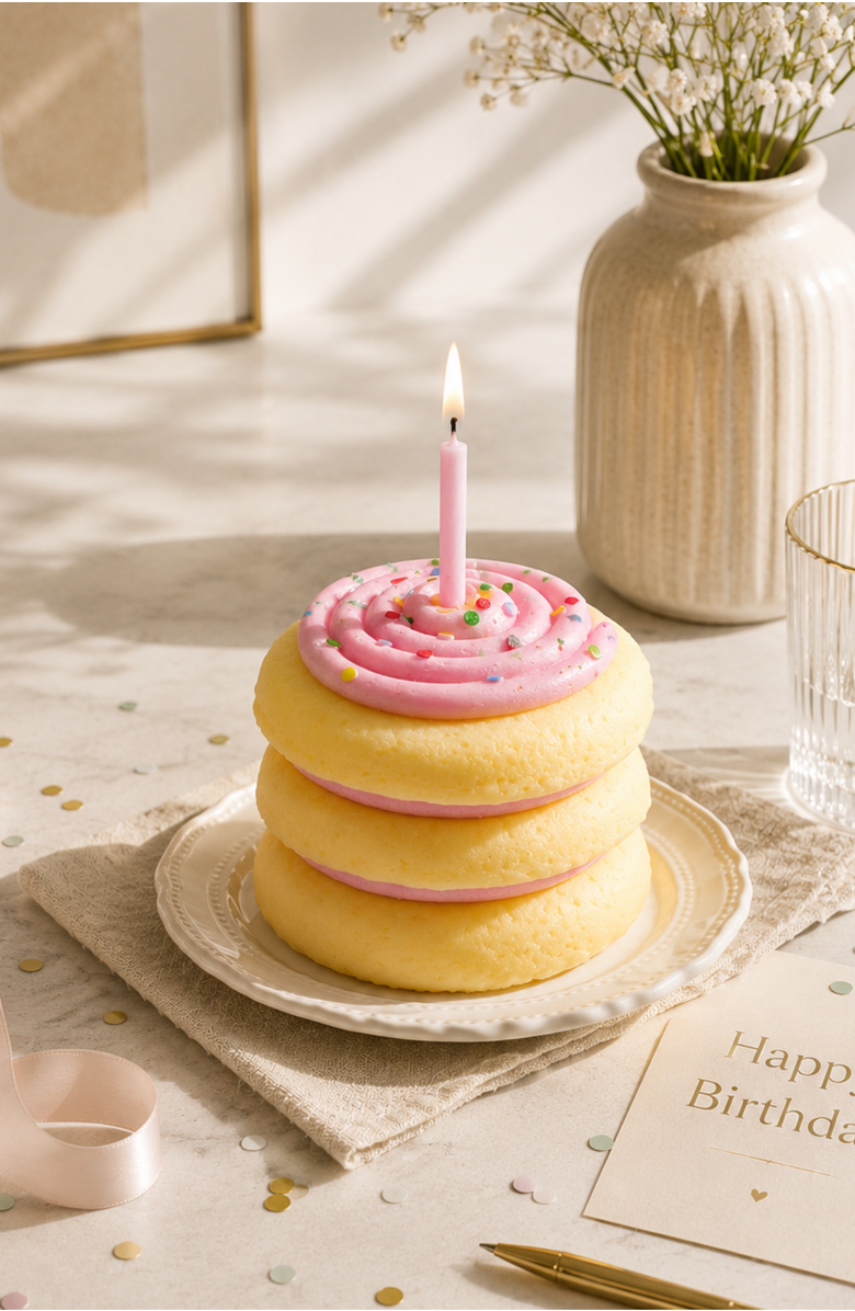 Southlake gifts Cookie Cake Candle, Alternate, color, Pink