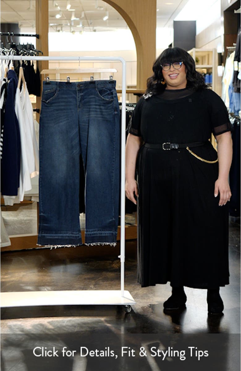 Sam 'Ab'Solution Release Hem High Waist Wide Leg Jeans, sales video thumbnail