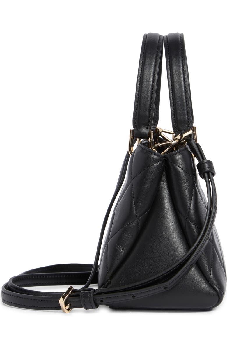 Kate Spade New York carey small quilted sullivan satchel bag, Alternate, color, Black
