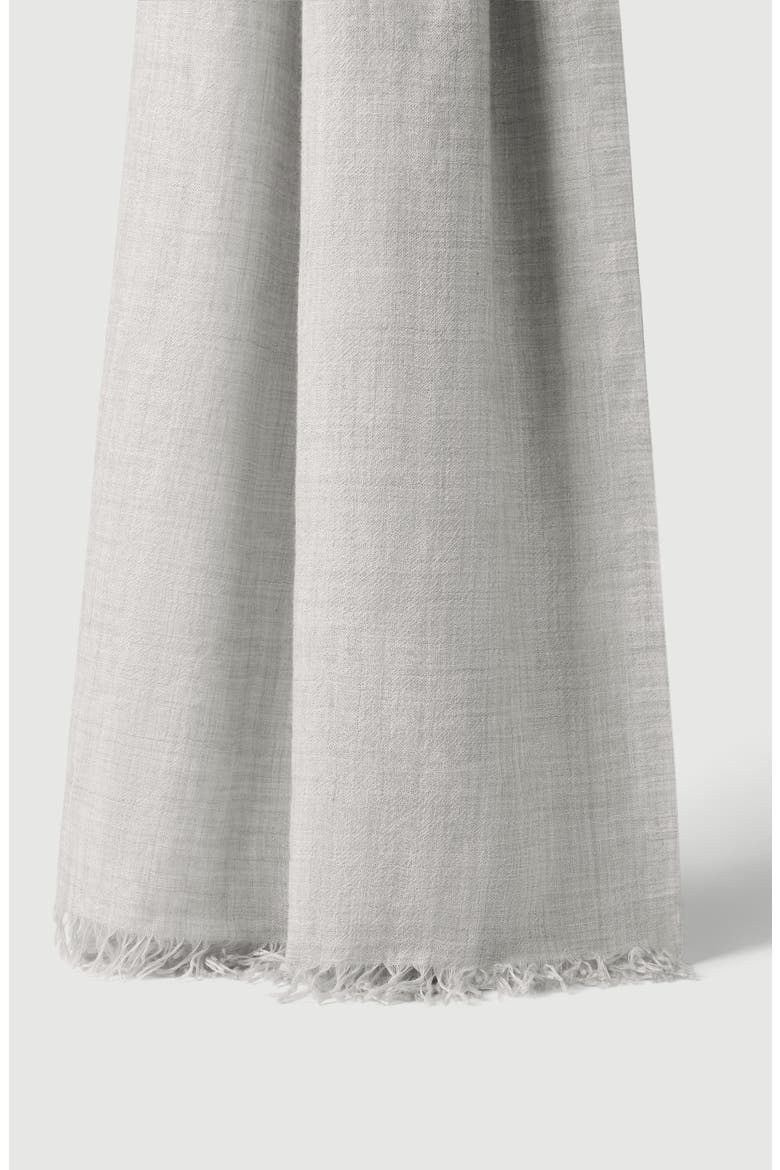 Cashmere and silk scarf, Main, color, Light Grey