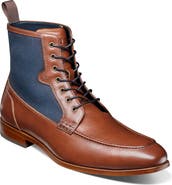 Stacy Adams Brumley Moc Toe Lace Up Boot