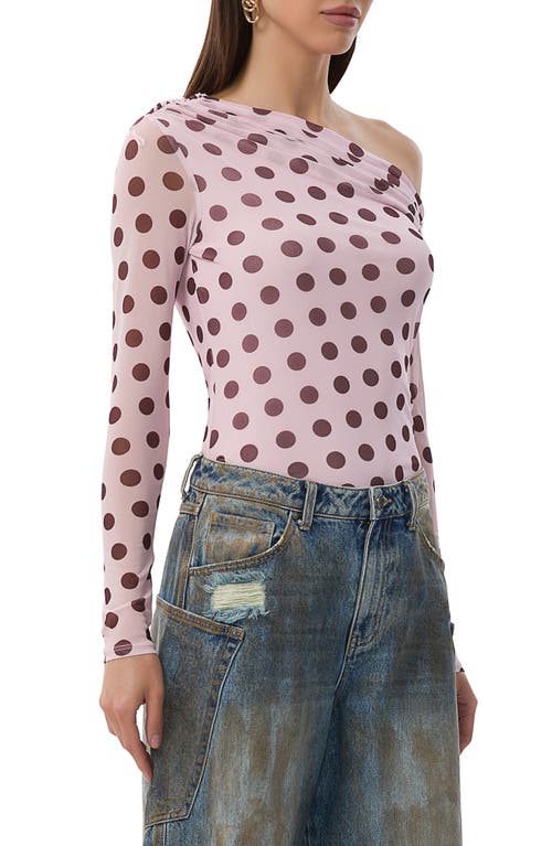 AFRM AFRM BARRY ONE-SHOULDER MESH TOP 