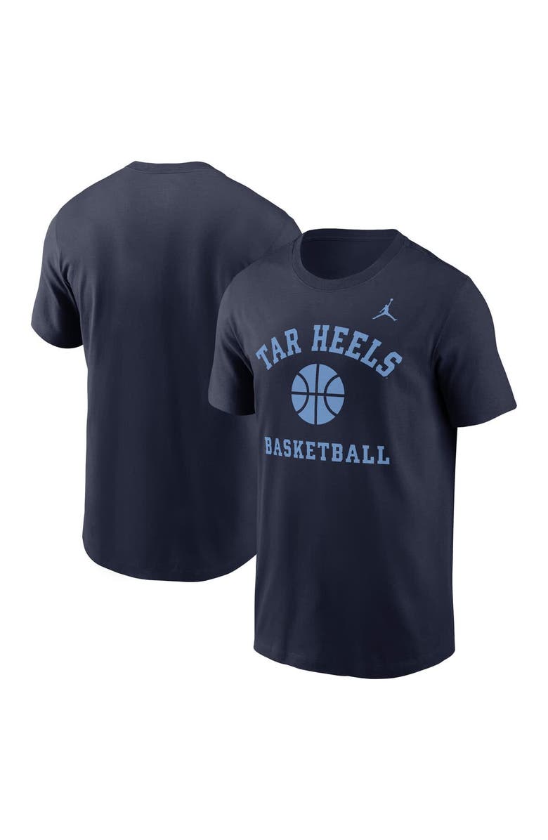 Jordan Brand Men's Jordan Brand Navy North Carolina Tar Heels Basketball Icon T-Shirt, Main, color, 