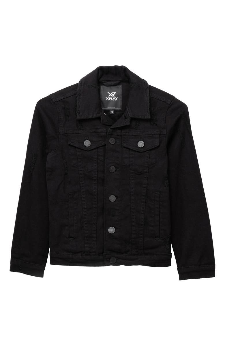 XRAY Kids' Denim Jacket, Main, color, Jet Black