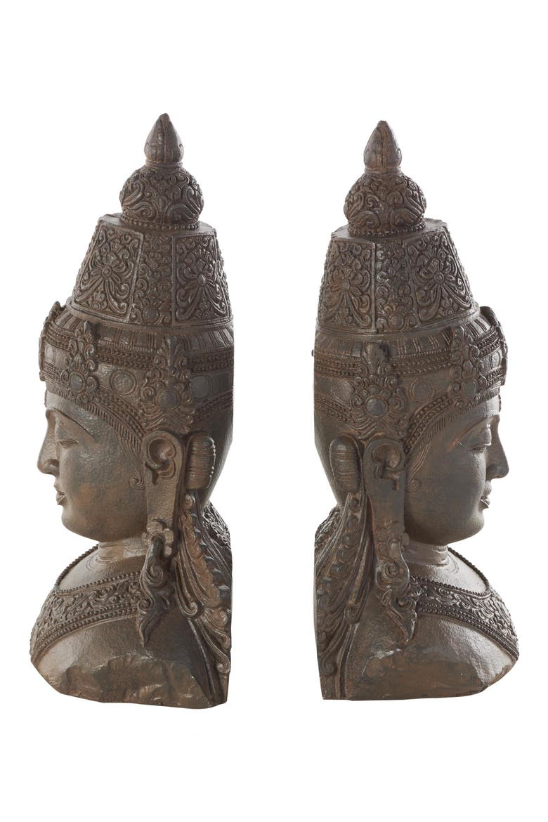 Buddha Resin Bookends, Main, color, BRONZE