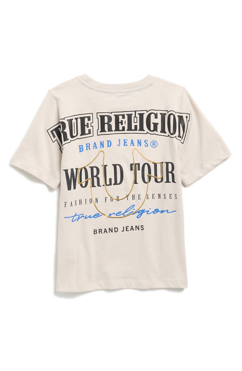 True Religion Kids' Logo Graphic T-Shirt, Alternate, color, Stone