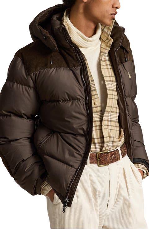 Ripstop & Corduroy Puffer Jacket