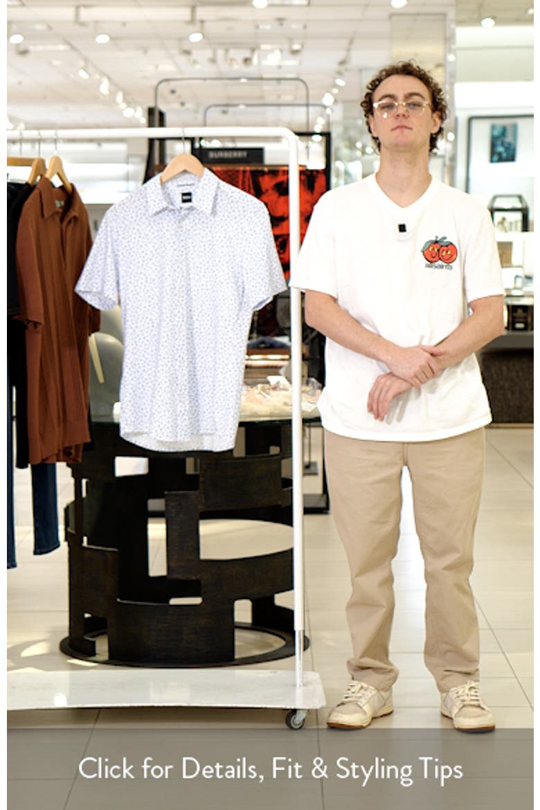 Roan Print Button-Up Cotton Blend Shirt video