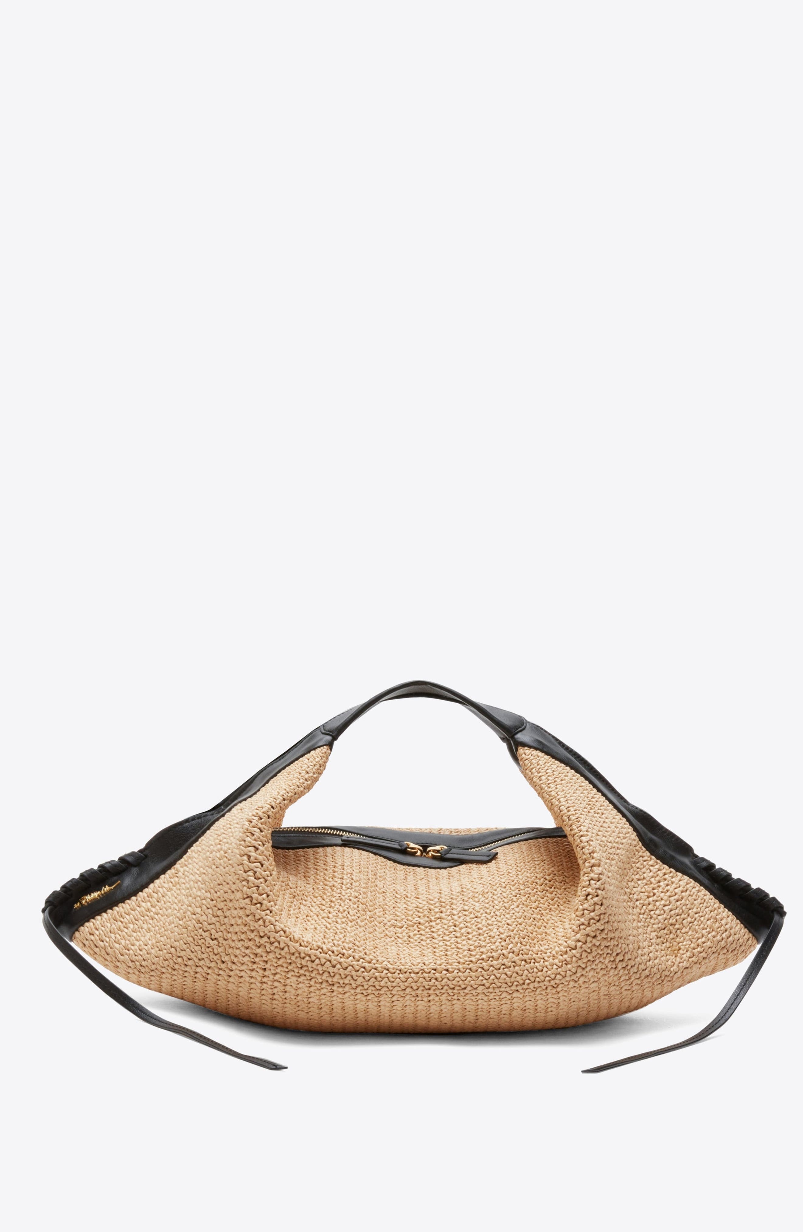 3.1 Phillip Lim Raffia Luna Handbag, Main, color, Sand