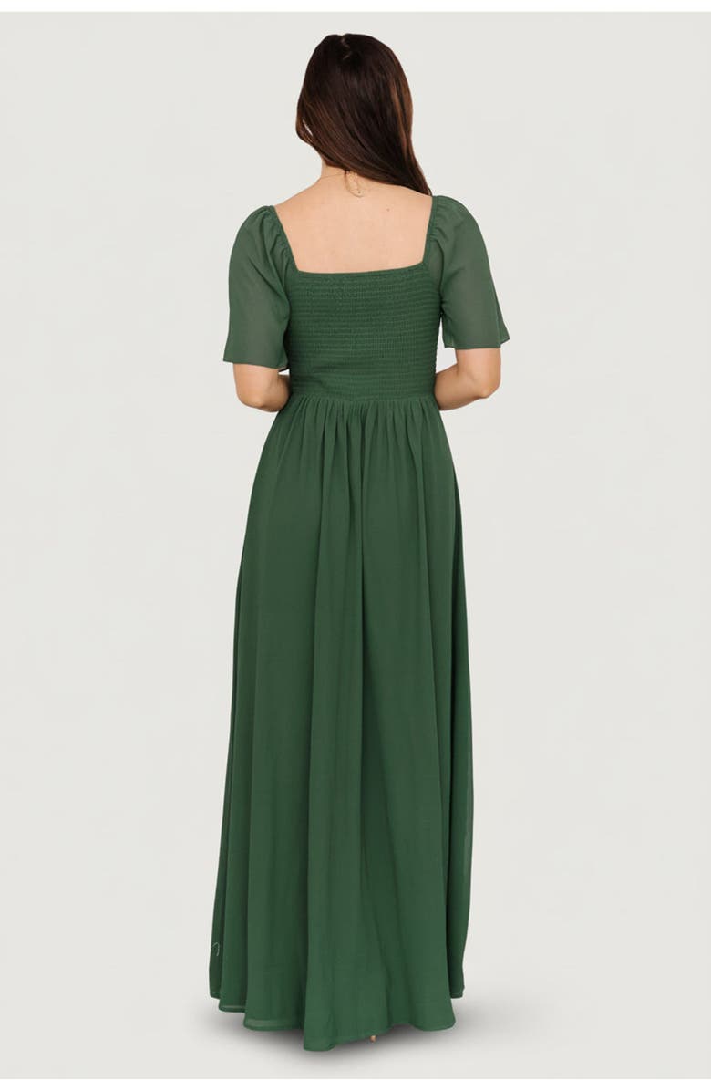 Baltic Børn Sierra Sweetheart Maxi Dress, Alternate, color, Evergreen