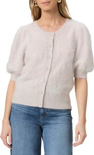 PAIGE Augusta Puff Sleeve Cashmere Cardigan