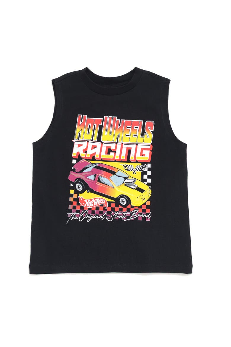 Tank Top & Shorts Set, Alternate, color, Black
