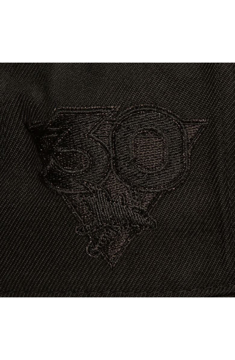 Mitchell & Ness Men's Mitchell & Ness Black San Jose Sharks Soul Strike Pearl Tonal Snapback Hat, Alternate, color, 