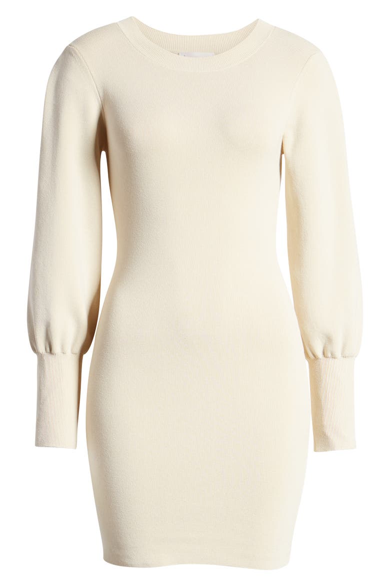 Long Sleeve Sweater Dress, Alternate, color, BEIGE ANGORA